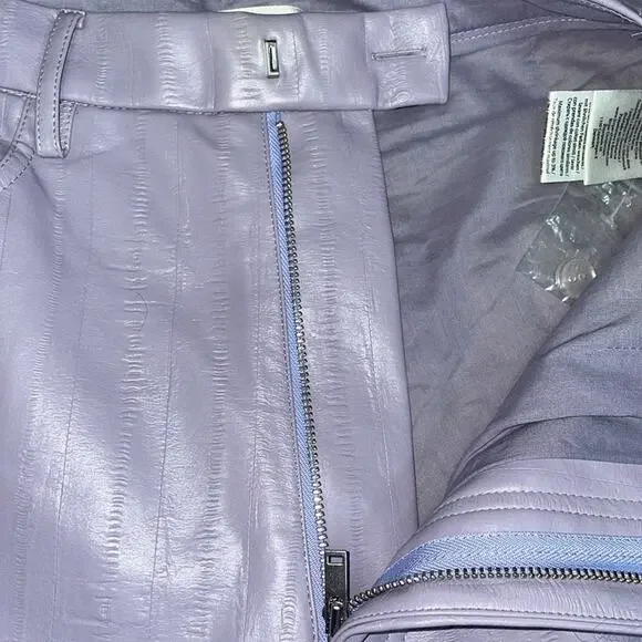 ROTATE Faux Leather Purple Pants New Size 6 retails $234